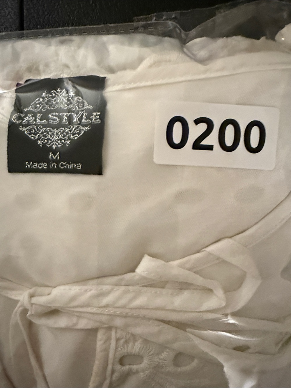 CAL STYLE White Eyelet Embroidered Tiered Mini Dress - Picture 7 of 7